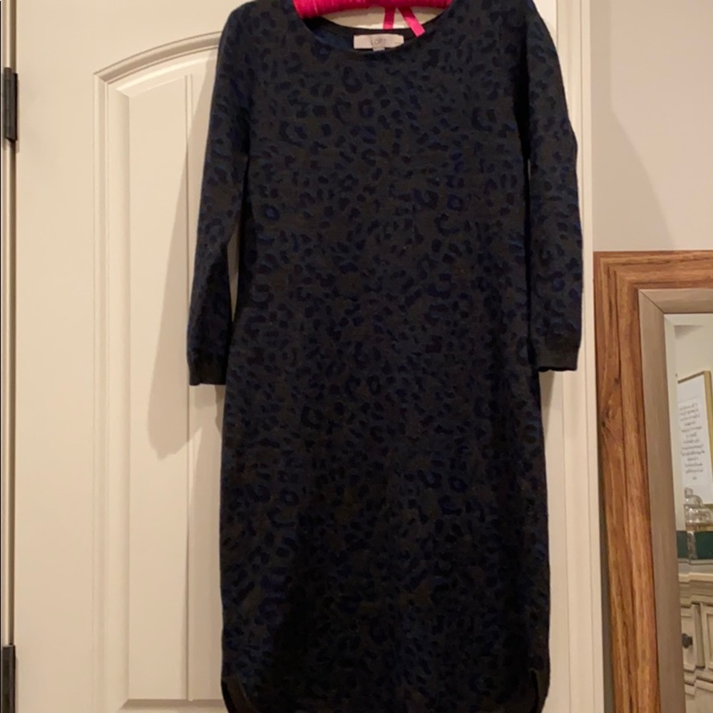 Leopard Sweater dress